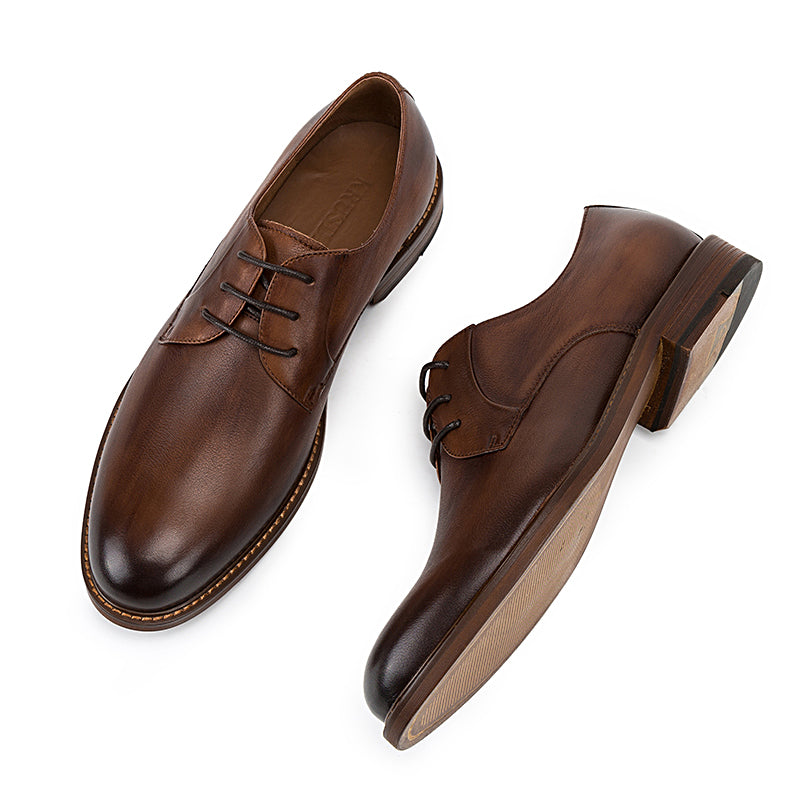 Casual top layer leather shoes for men