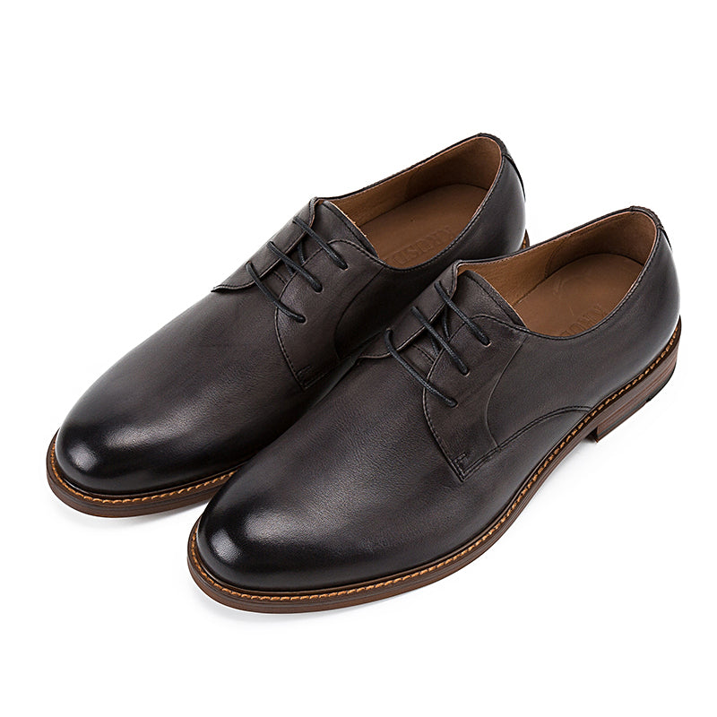 Casual top layer leather shoes for men