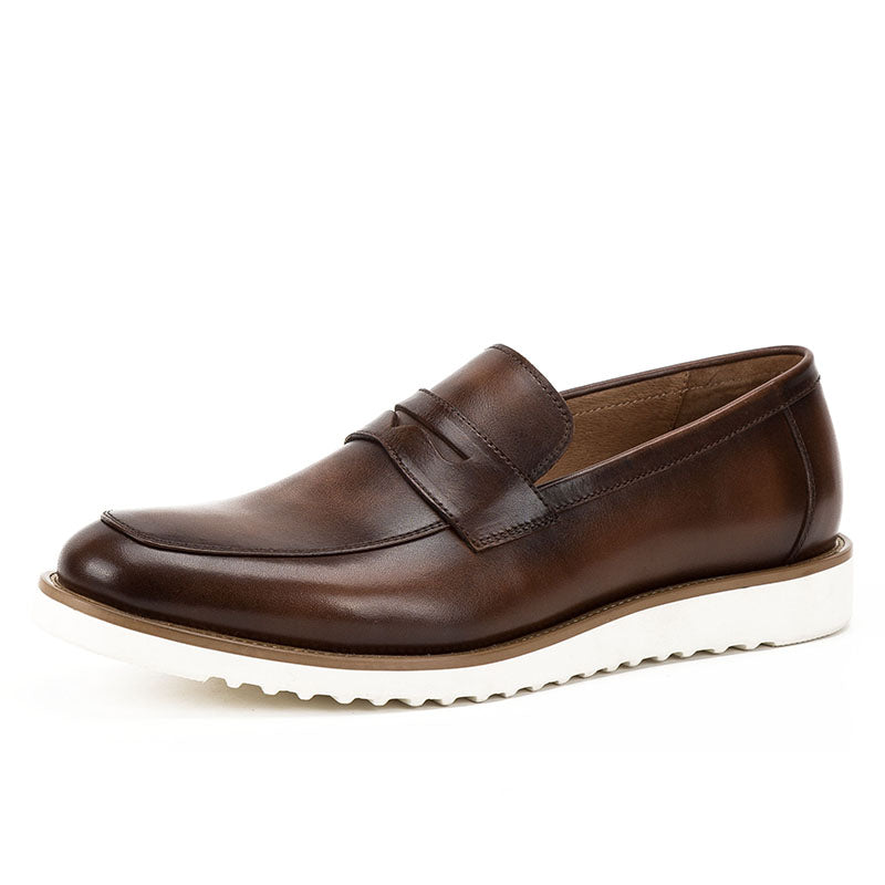 Men's casual handmade leather shoes