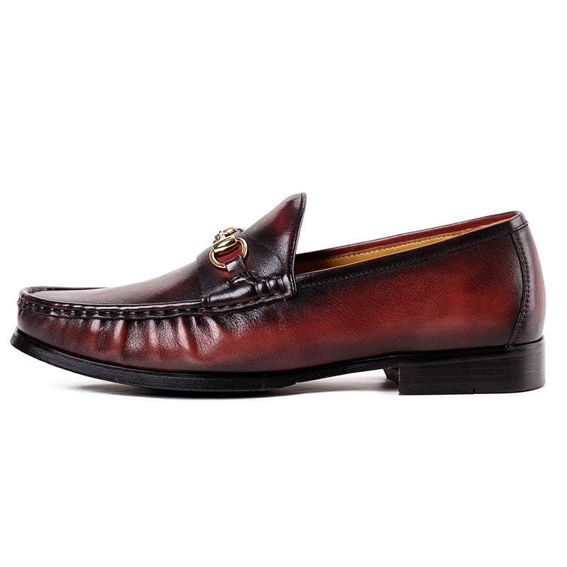 Handmade casual men's leather shoes