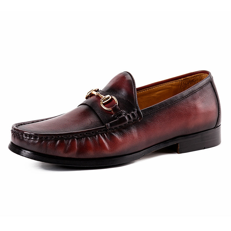 Handmade casual men's leather shoes