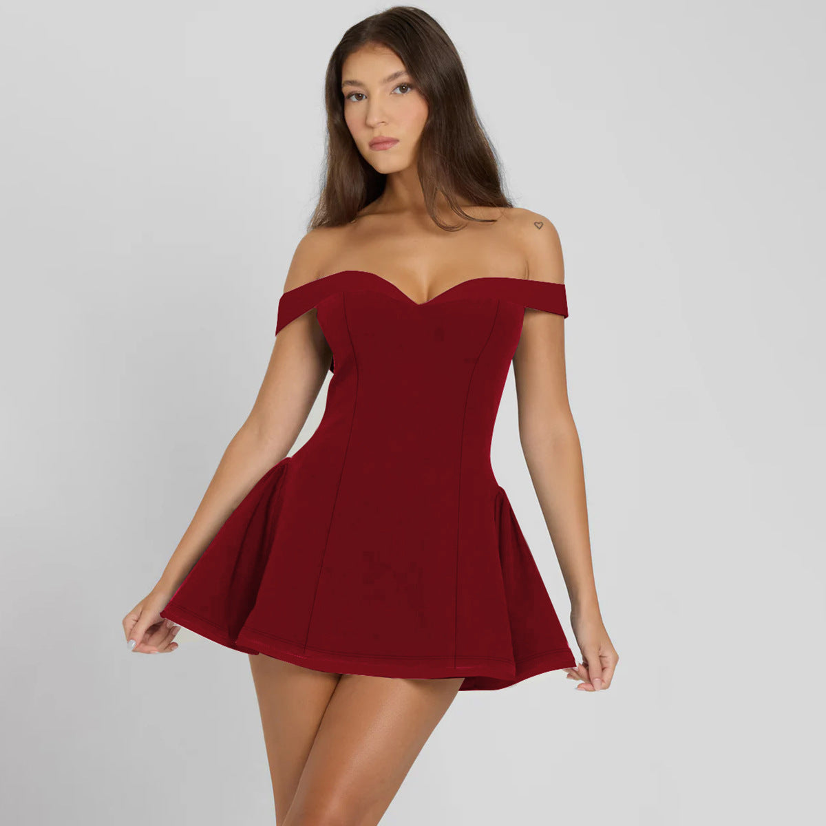 New Fashion Sexy Strapless Niche Dress Slim Fit Bodycon Dress