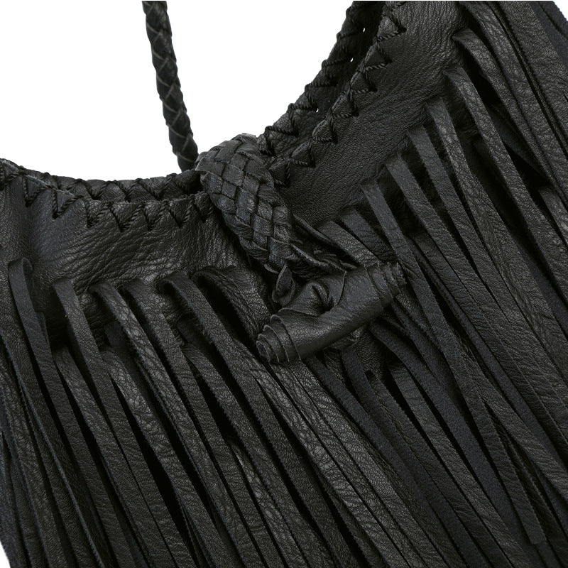 Messenger Bag Vintage Satchel Women's Tassel Bag Fashion Shoulder Bag New Handmade Bag