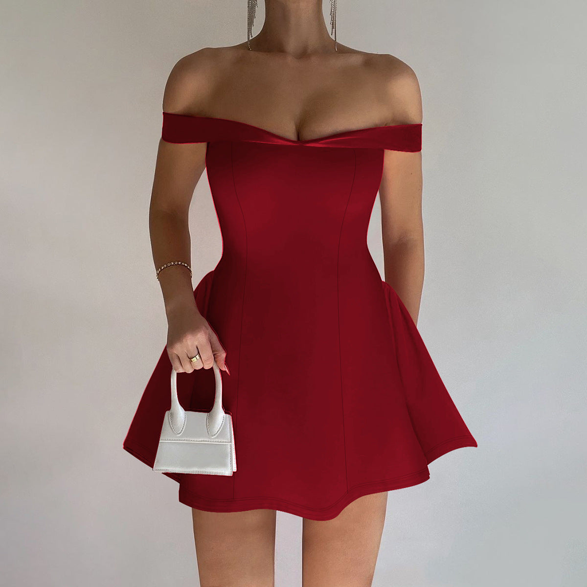 New Fashion Sexy Strapless Niche Dress Slim Fit Bodycon Dress