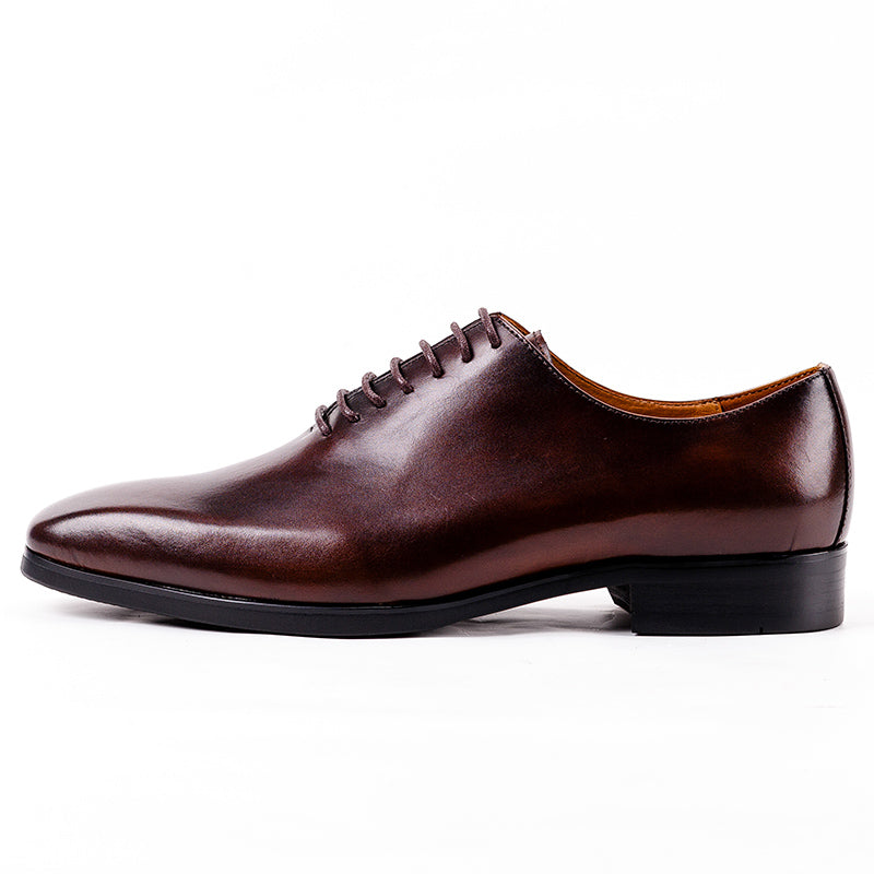 Handmade men's top layer cowhide breathable handmade leather shoes