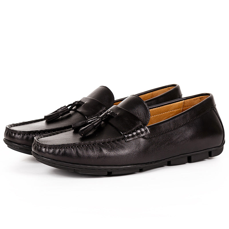 Leather men's shoes Rubber wear-resistant handmade leather shoes