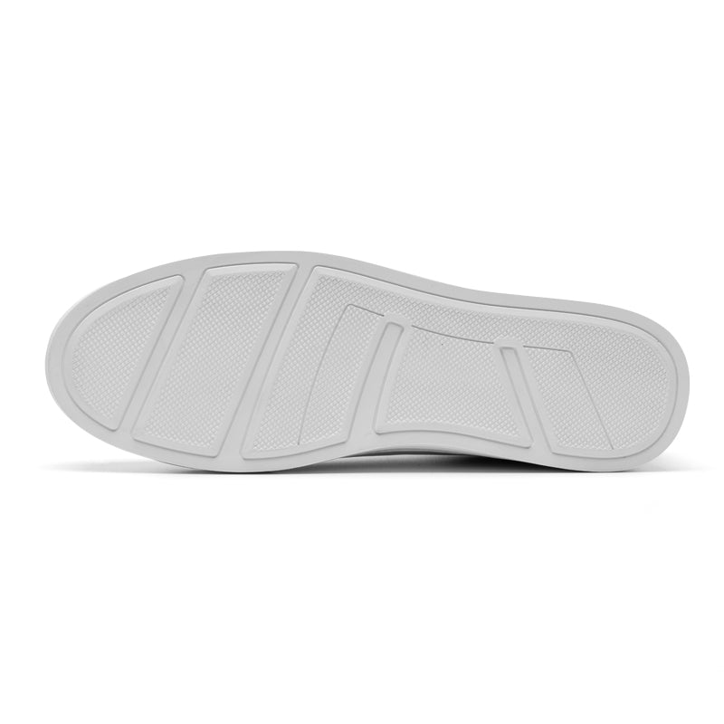 Retro casual white leather sneakers