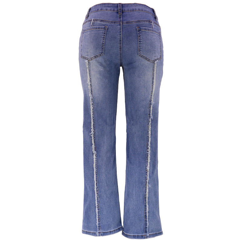 Straight Elastic Women's Jeans