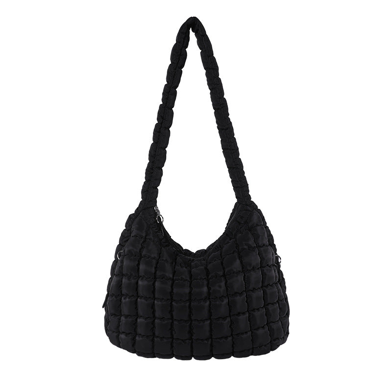 Pleated Cloud Bag Fashion Shoulder Portable Dumpling Bag Large Capacity Underarm Women's Bag