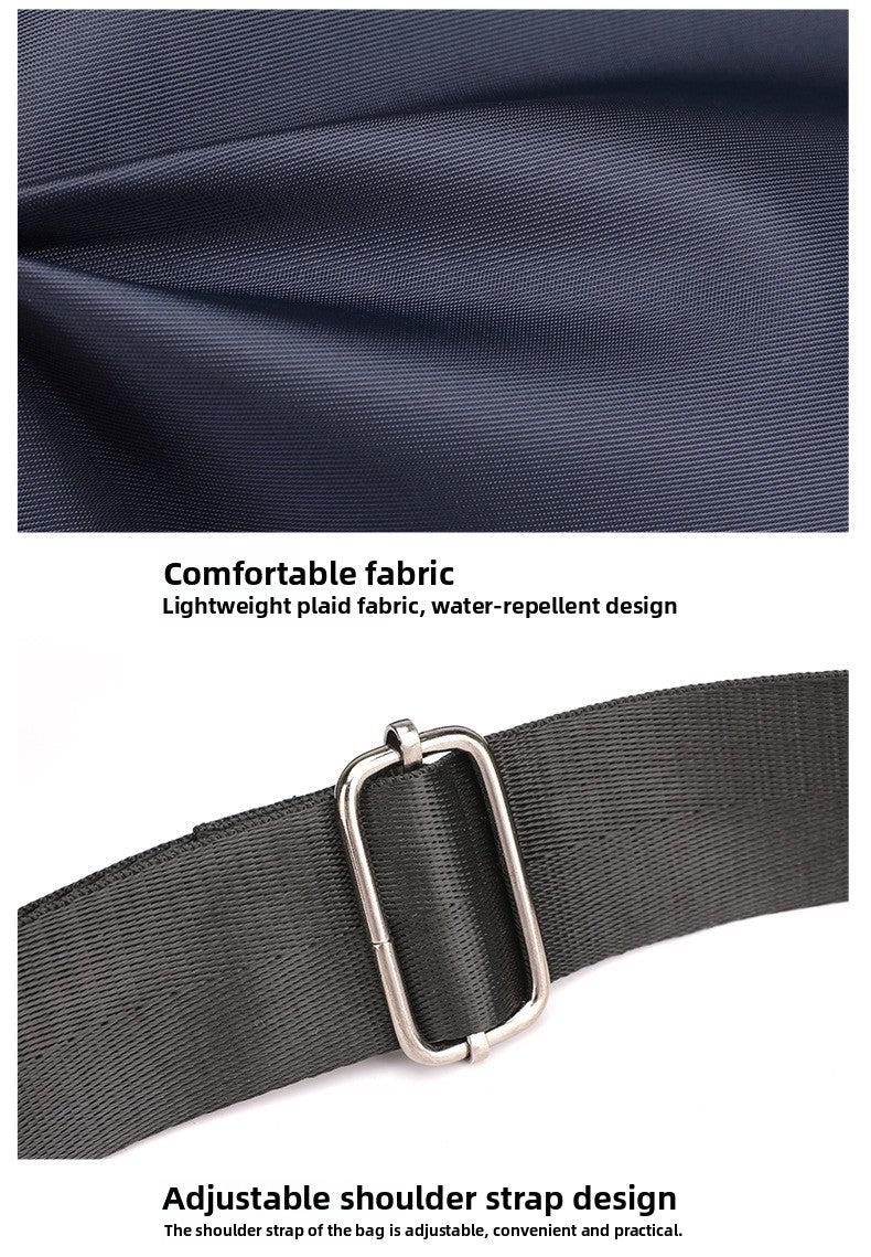 Oxford Cloth Men's Bag Trendy Single Shoulder Casual Bag Waterproof Lightweight Travel Bag Multi-layer Storage Crossbody Bag Wholesale