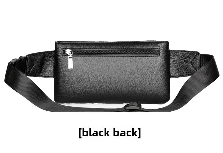 European and American men's retro waist bag, single-shoulder underarm crossbody Korean bag, casual sports chest bag