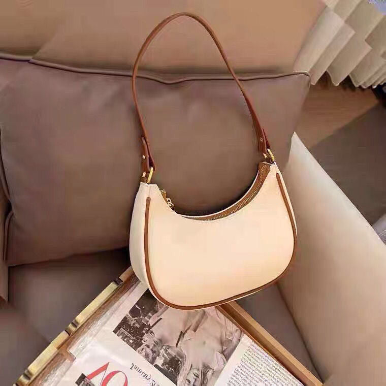 Underarm Bag One-Shoulder Portable Design French Stick Bag New Crescent Women's Bag Shape