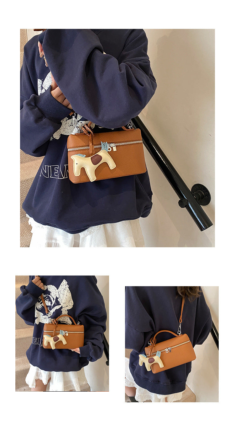 New Hand-Carrying Bag Women's Simple Fashion Small Square Bag All-Match Messenger Bag