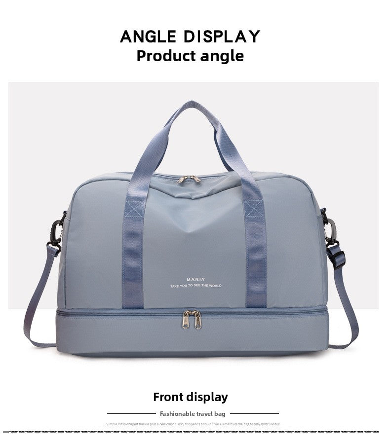 Large Capacity Travel Bag for Short Trips, Lightweight Handbag, Dry and Wet Separation Gym Bag, Sports Bag