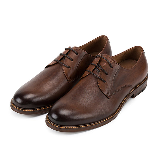 Casual top layer leather shoes for men