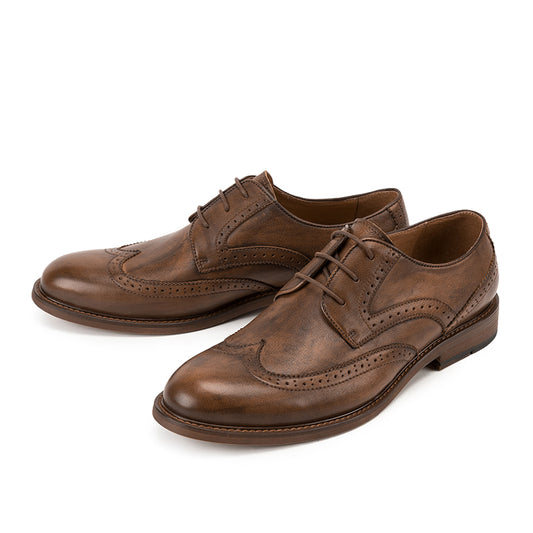 Business casual formal handmade leather shoes