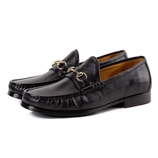 Handmade casual men's leather shoes