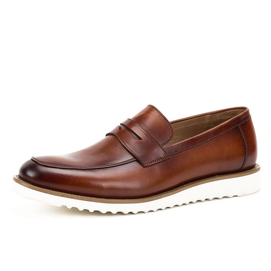 Men's casual handmade leather shoes