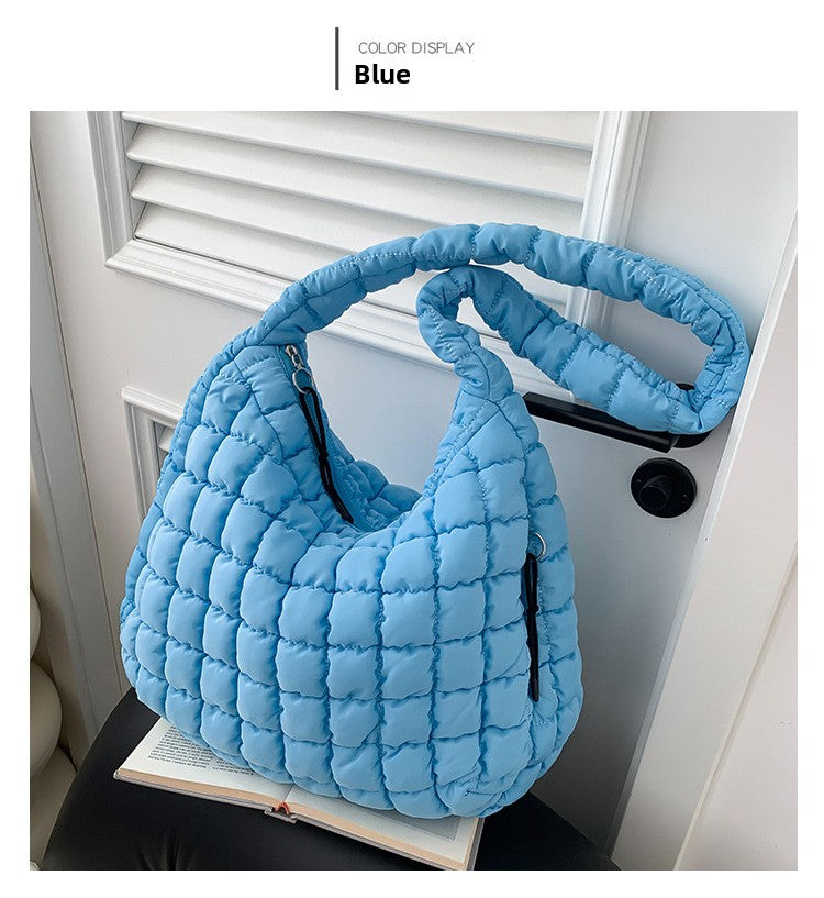 Pleated Cloud Bag Fashion Shoulder Portable Dumpling Bag Large Capacity Underarm Women's Bag