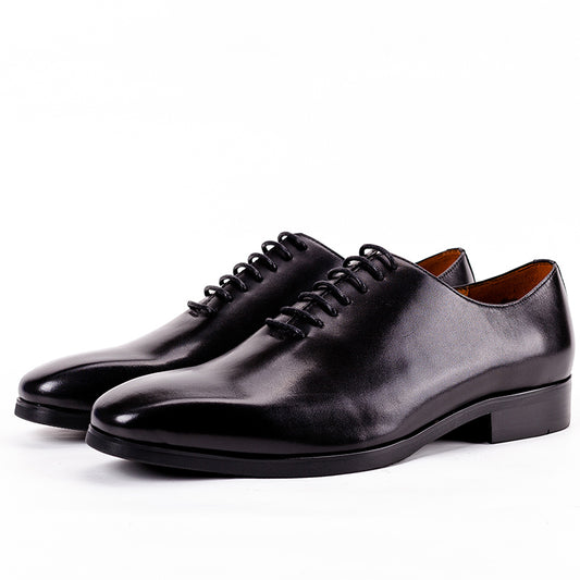 Handmade men's top layer cowhide breathable handmade leather shoes