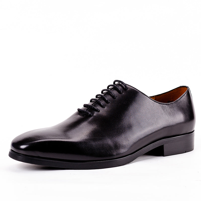 Handmade men's top layer cowhide breathable handmade leather shoes