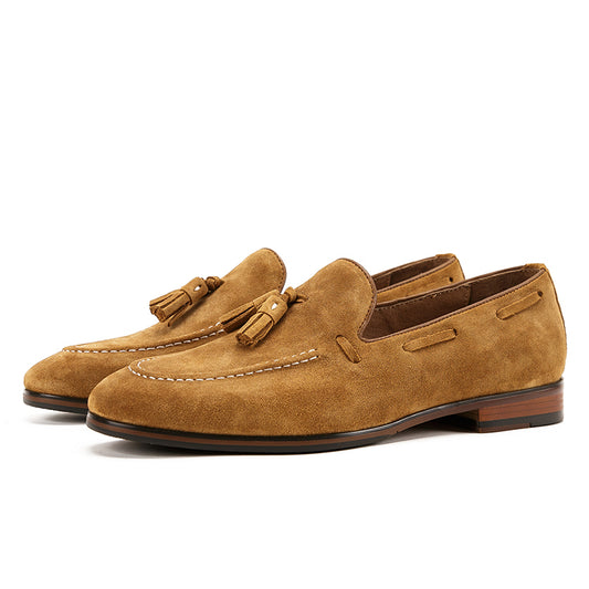 Casual breathable leather handmade shoes