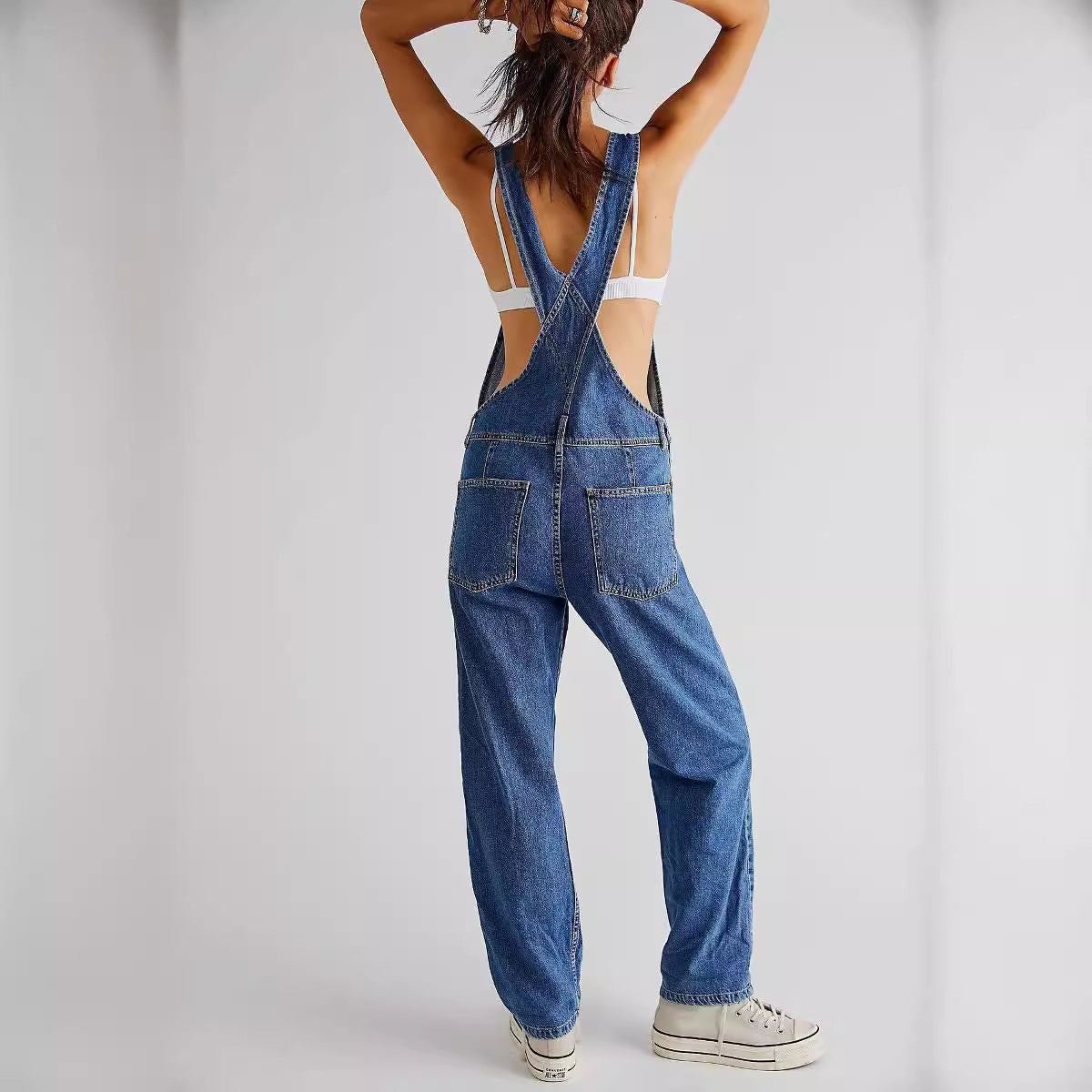 Casual Loose Denim Overalls for Women