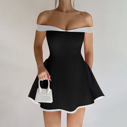 New Fashion Sexy Strapless Niche Dress Slim Fit Bodycon Dress
