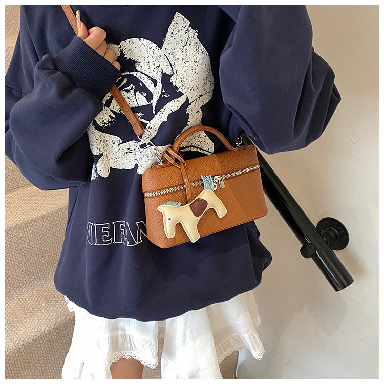 New Hand-Carrying Bag Women's Simple Fashion Small Square Bag All-Match Messenger Bag