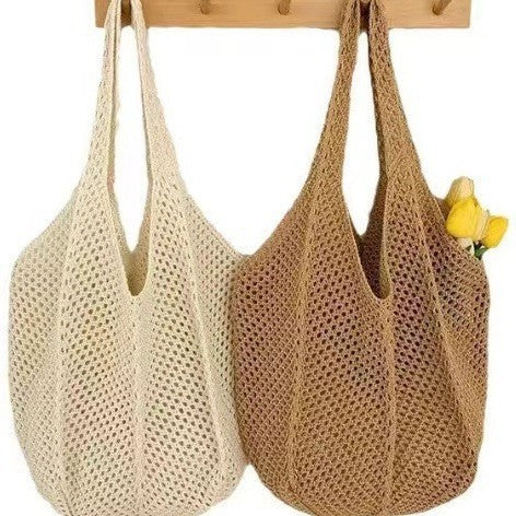 Straw Woven Large Capacity Tote Vacation Casual Beach Bag