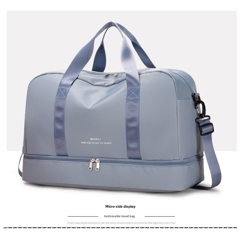 Large Capacity Travel Bag for Short Trips, Lightweight Handbag, Dry and Wet Separation Gym Bag, Sports Bag