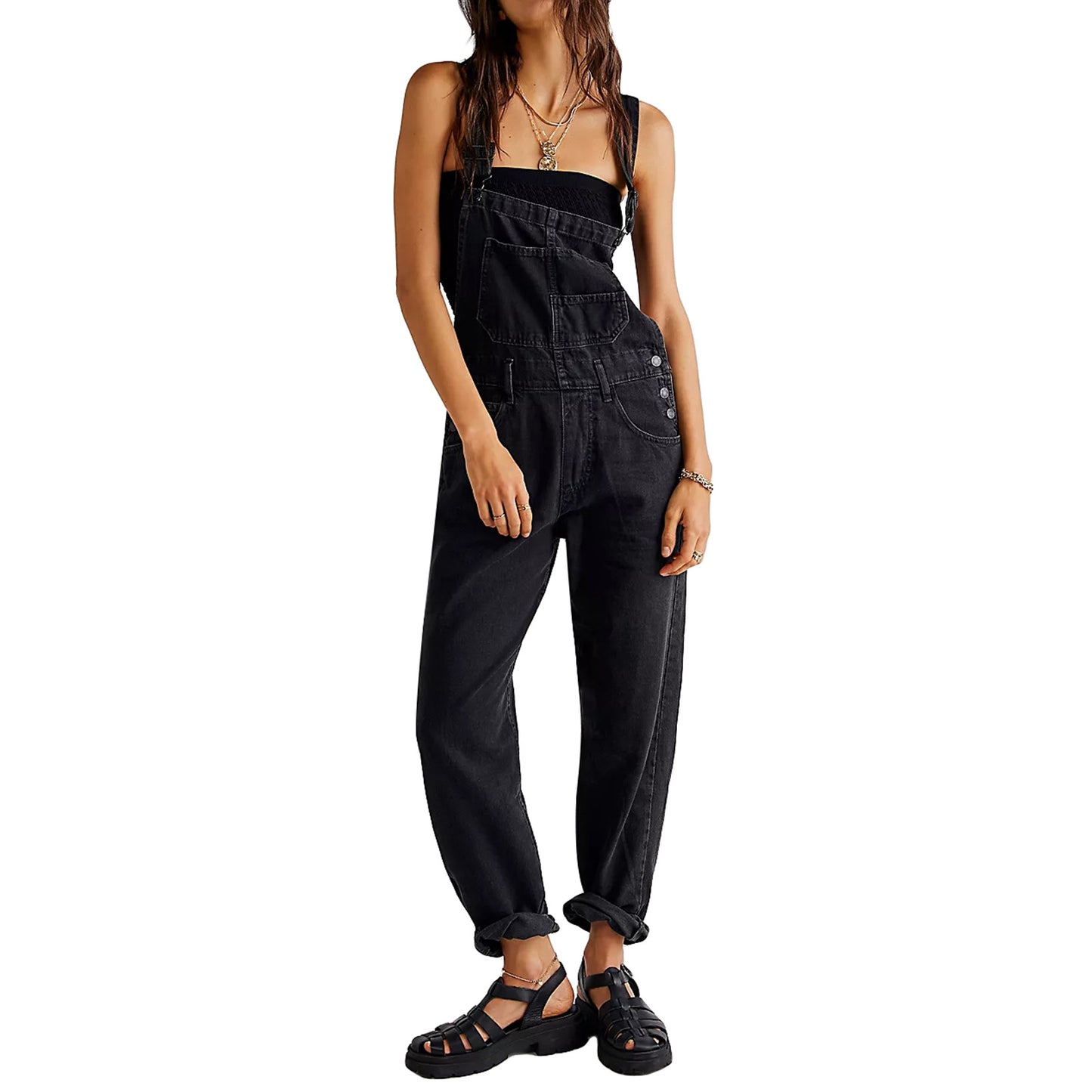 Casual Loose Denim Overalls for Women