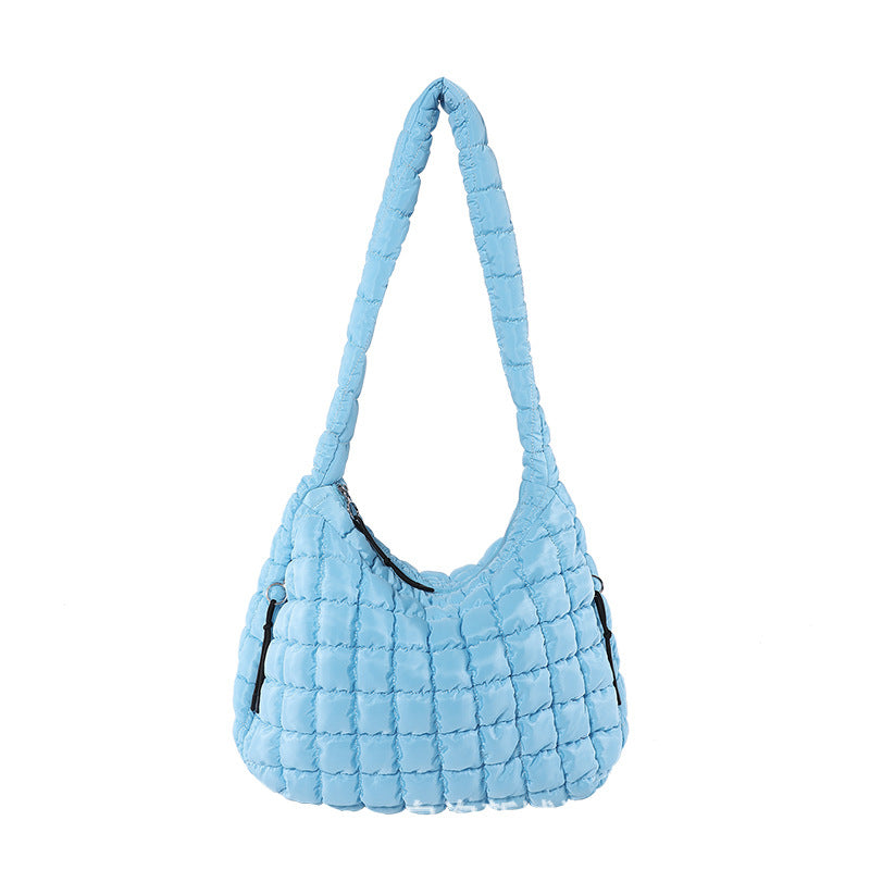 Pleated Cloud Bag Fashion Shoulder Portable Dumpling Bag Large Capacity Underarm Women's Bag