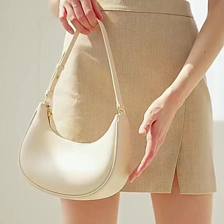 Underarm Bag One-Shoulder Portable Design French Stick Bag New Crescent Women's Bag Shape