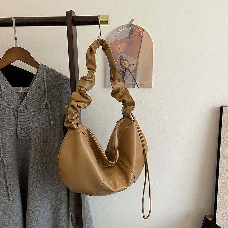 Large Capacity Crossbody Bag Fashionable Shoulder Dumpling Bag