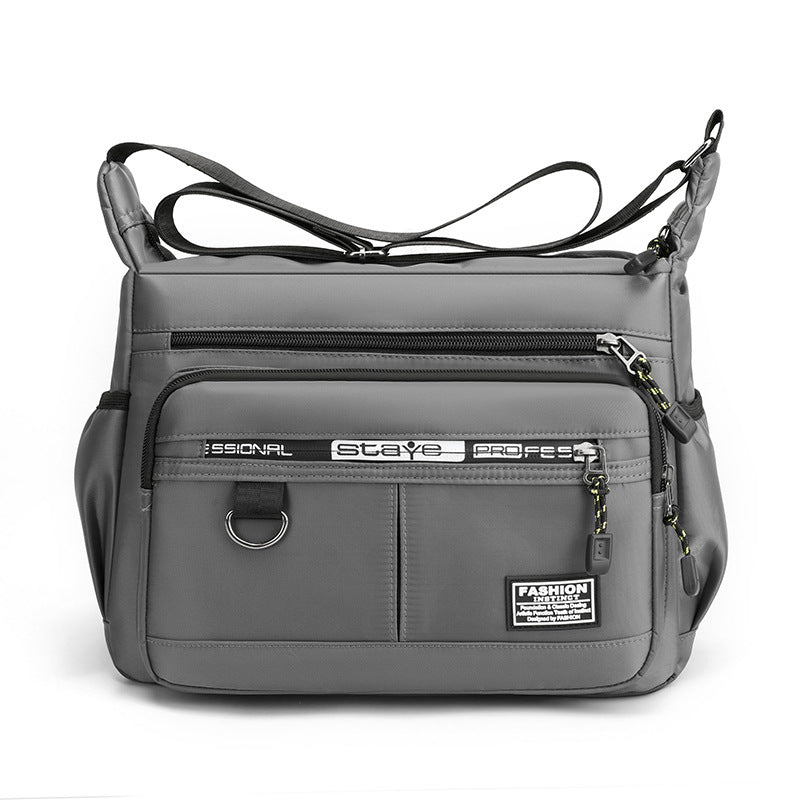 Oxford Cloth Men's Bag Trendy Single Shoulder Casual Bag Waterproof Lightweight Travel Bag Multi-layer Storage Crossbody Bag Wholesale