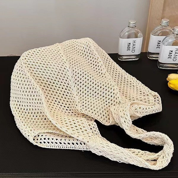 Straw Woven Large Capacity Tote Vacation Casual Beach Bag