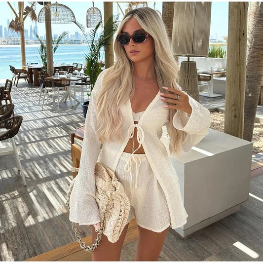 Spring summer women's fashion casual set elegant and graceful