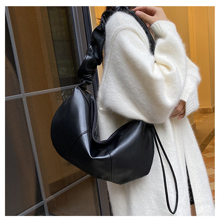 Large Capacity Crossbody Bag Fashionable Shoulder Dumpling Bag